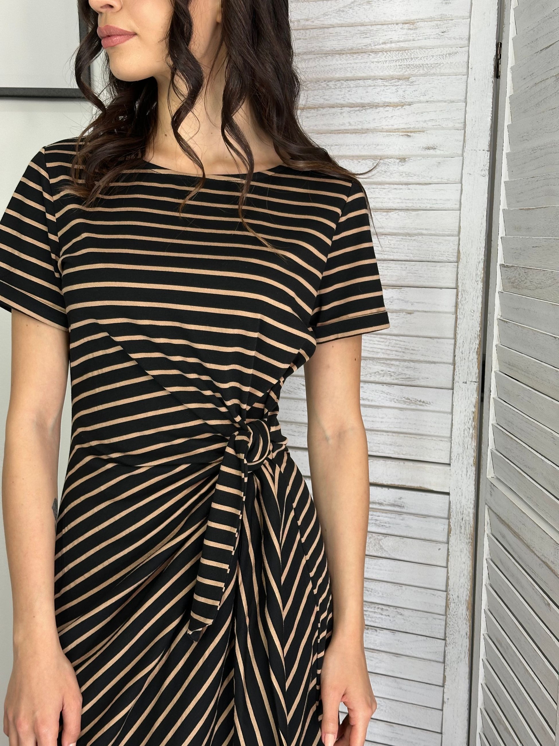 Abito stretch rigato Molly Bracken