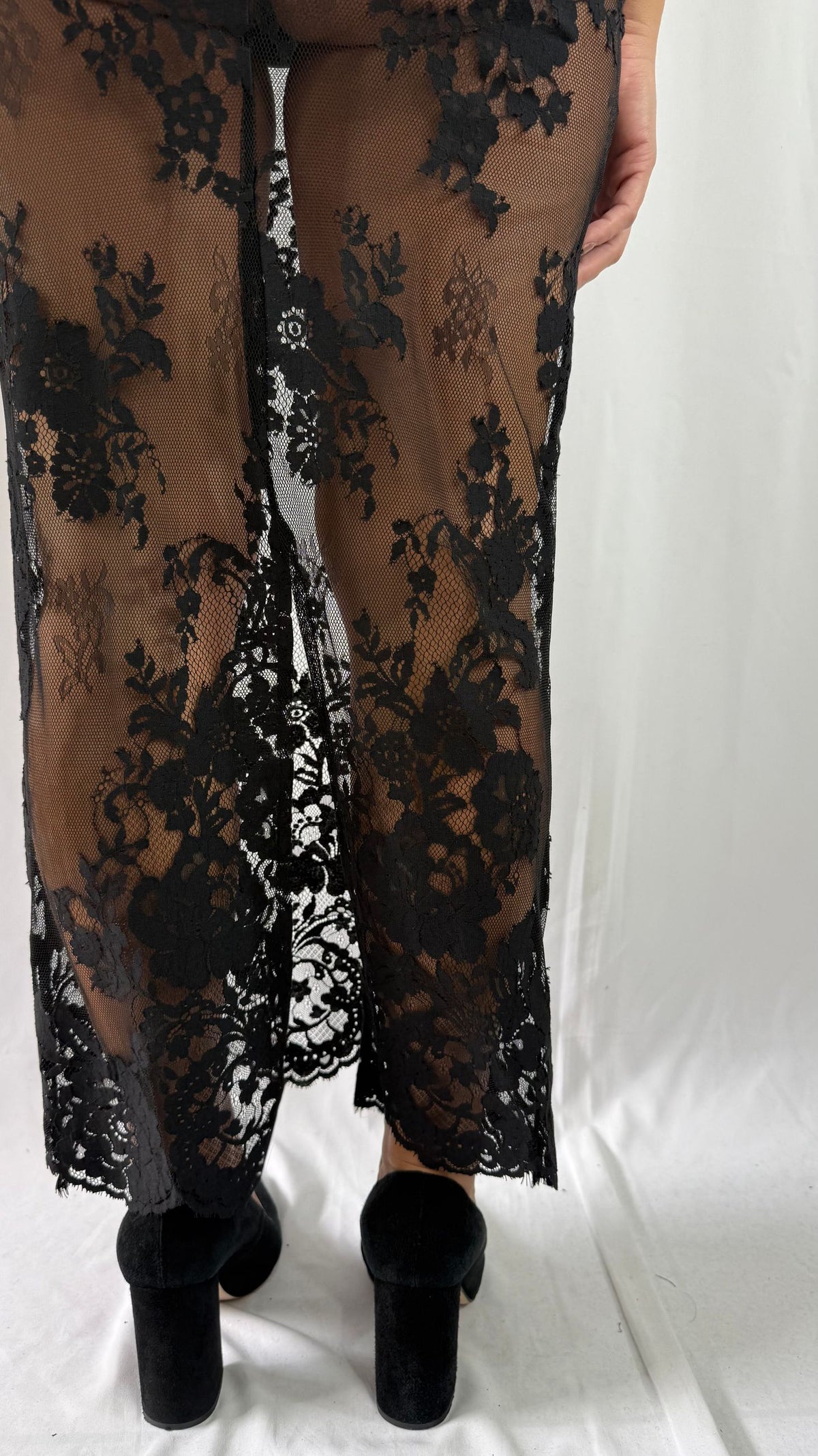 Gonna lunga in pizzo Silence limited