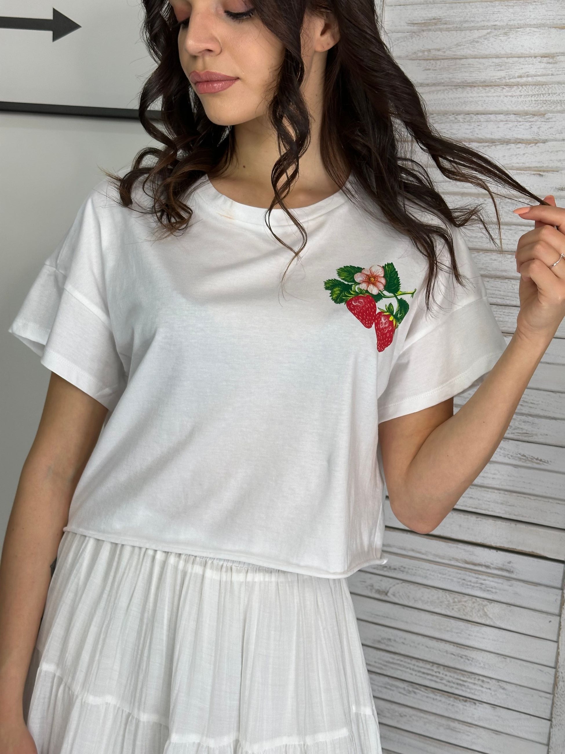 T-shirt fragole Molly Bracken