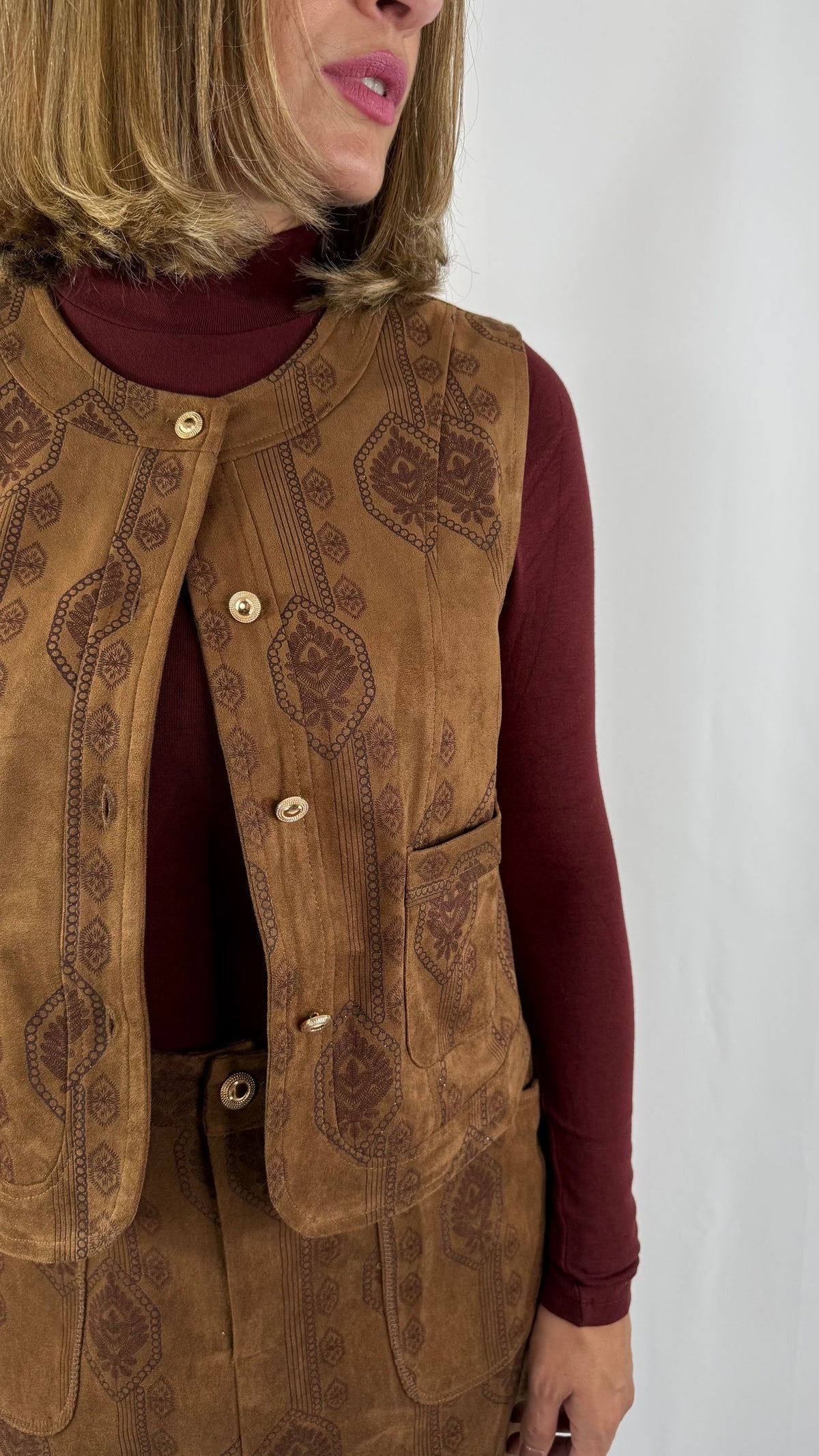 Gilet in suede Molly Bracken