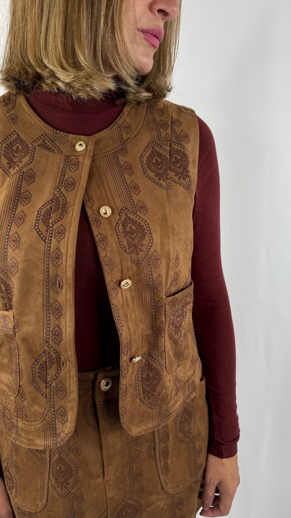 Gilet in suede Molly Bracken