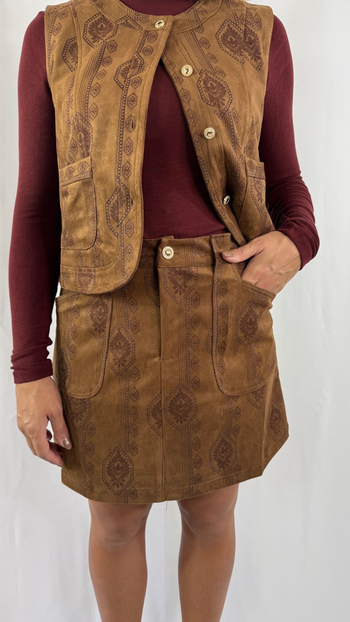 Gonna in suede Molly Bracken