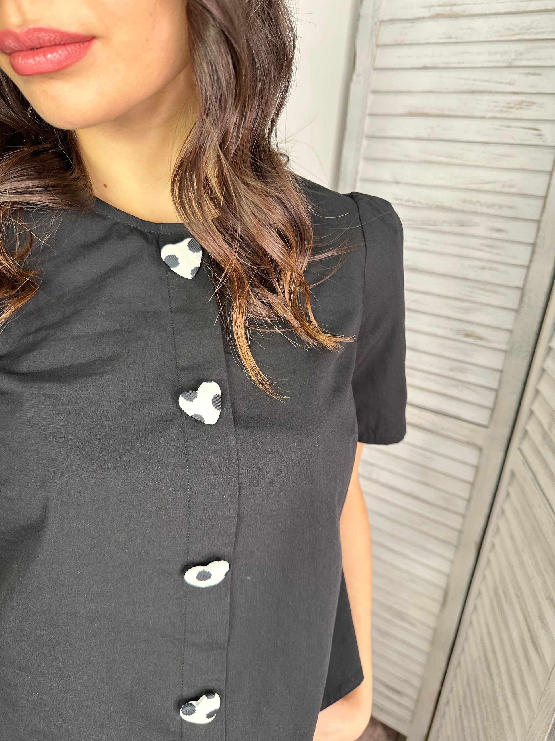 Blusa bottoni a cuore Compania Fantastica