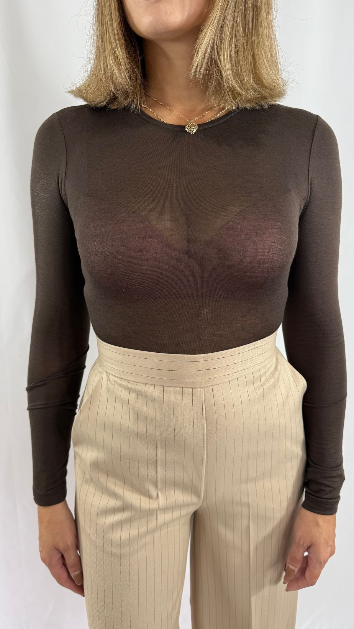 Pantalone gessato Silence limited