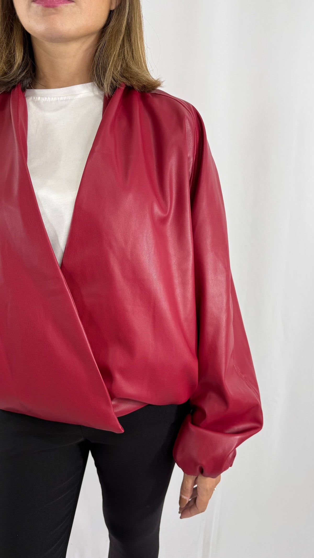 Giacca similpelle rossa Safe Concept Store