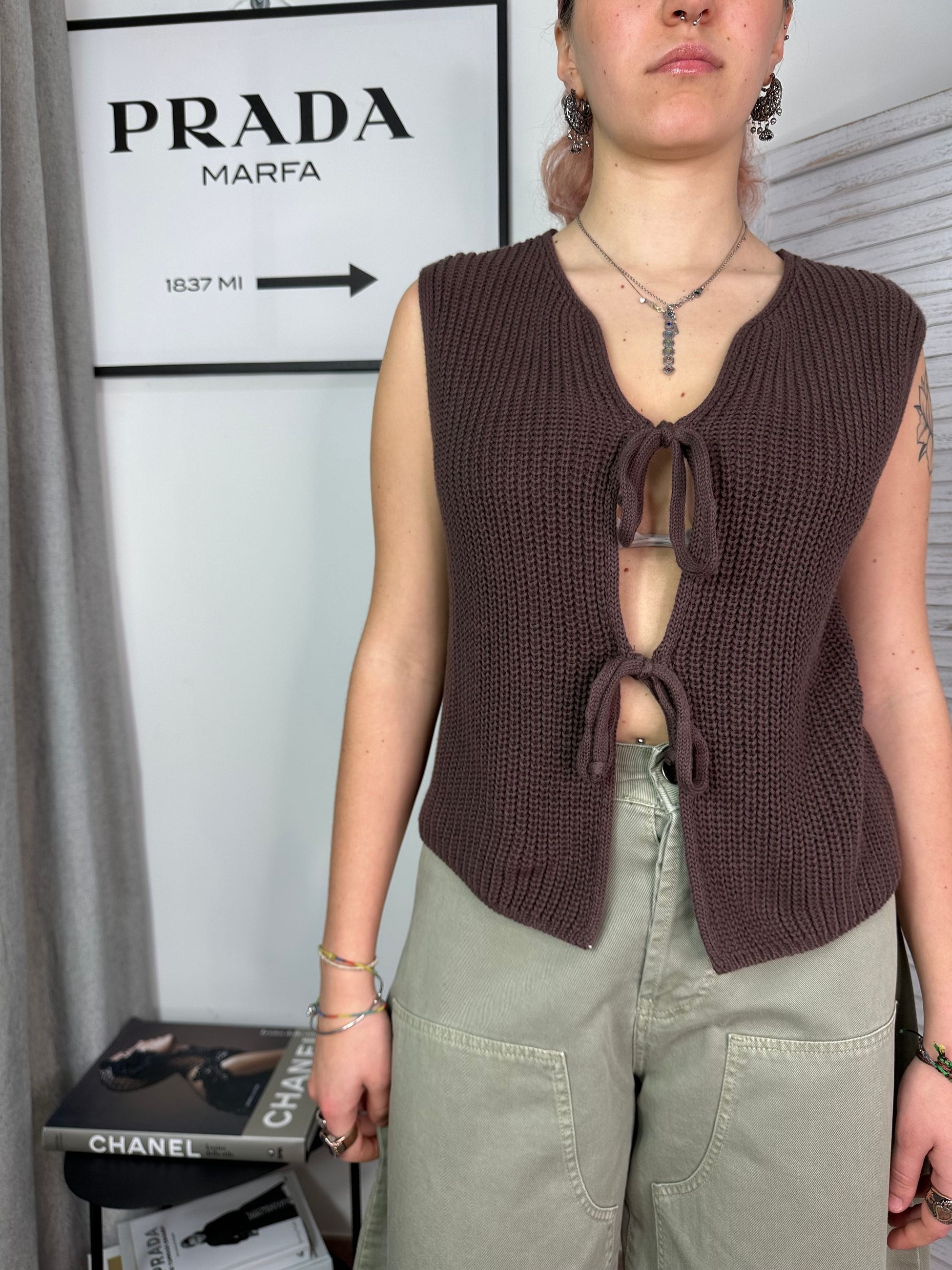 Gilet in filo Peperosa