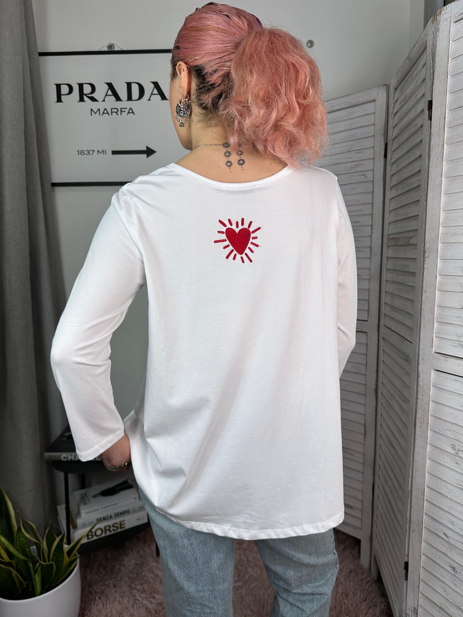 T-shirt maniche lunghe Peperosa