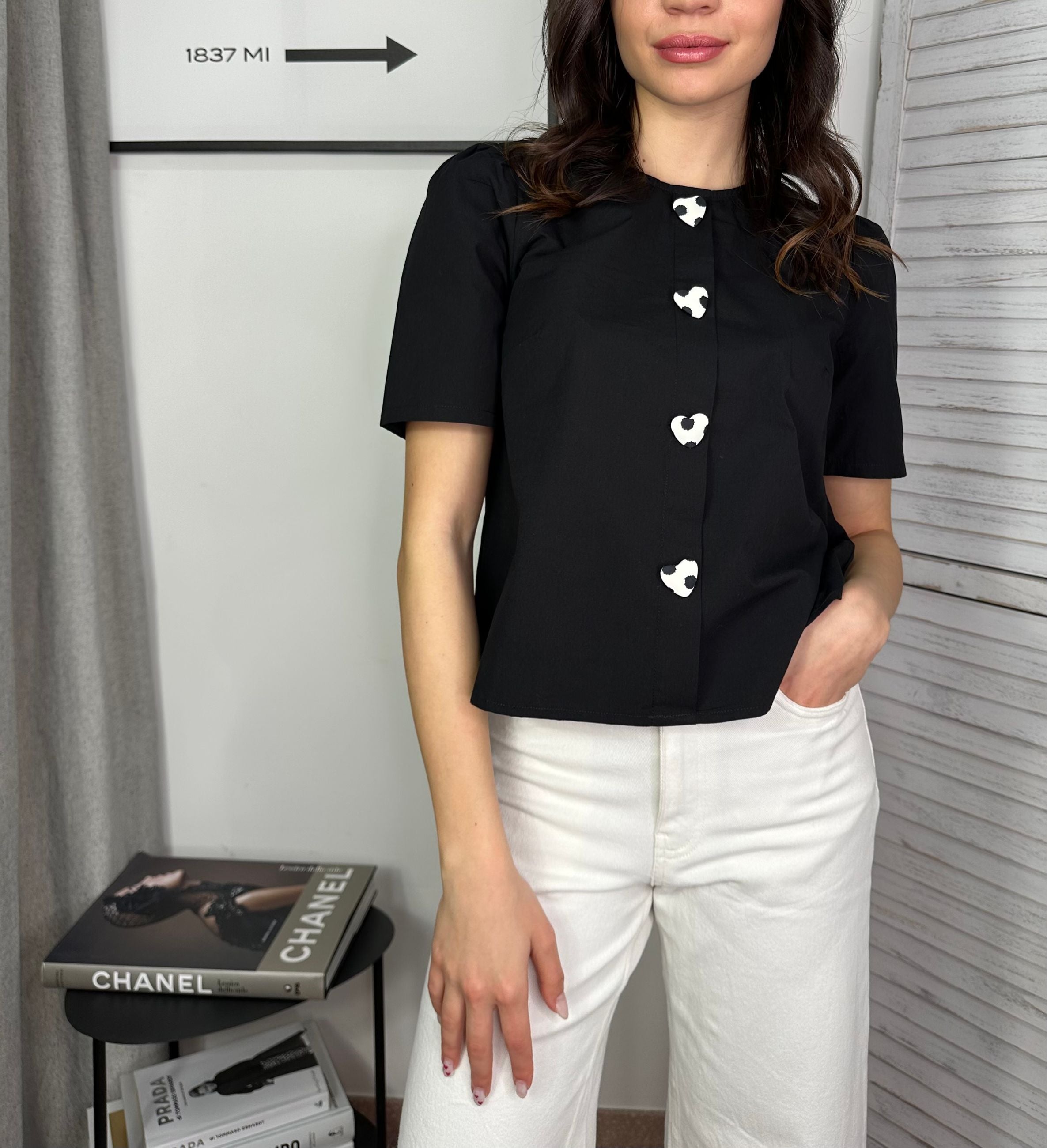 Blusa bottoni a cuore Compania Fantastica