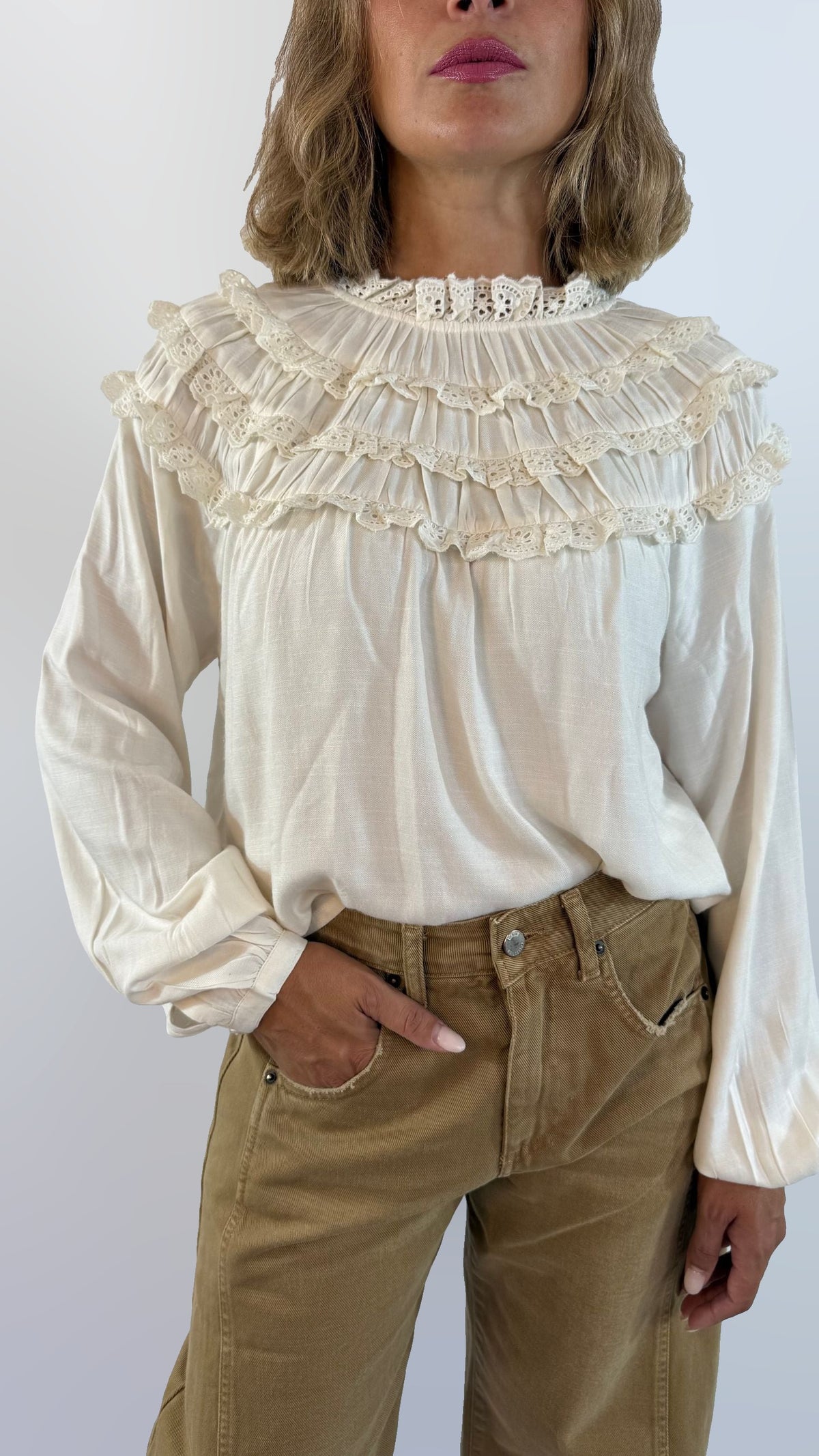 Blusa drappeggiata Molly Bracken