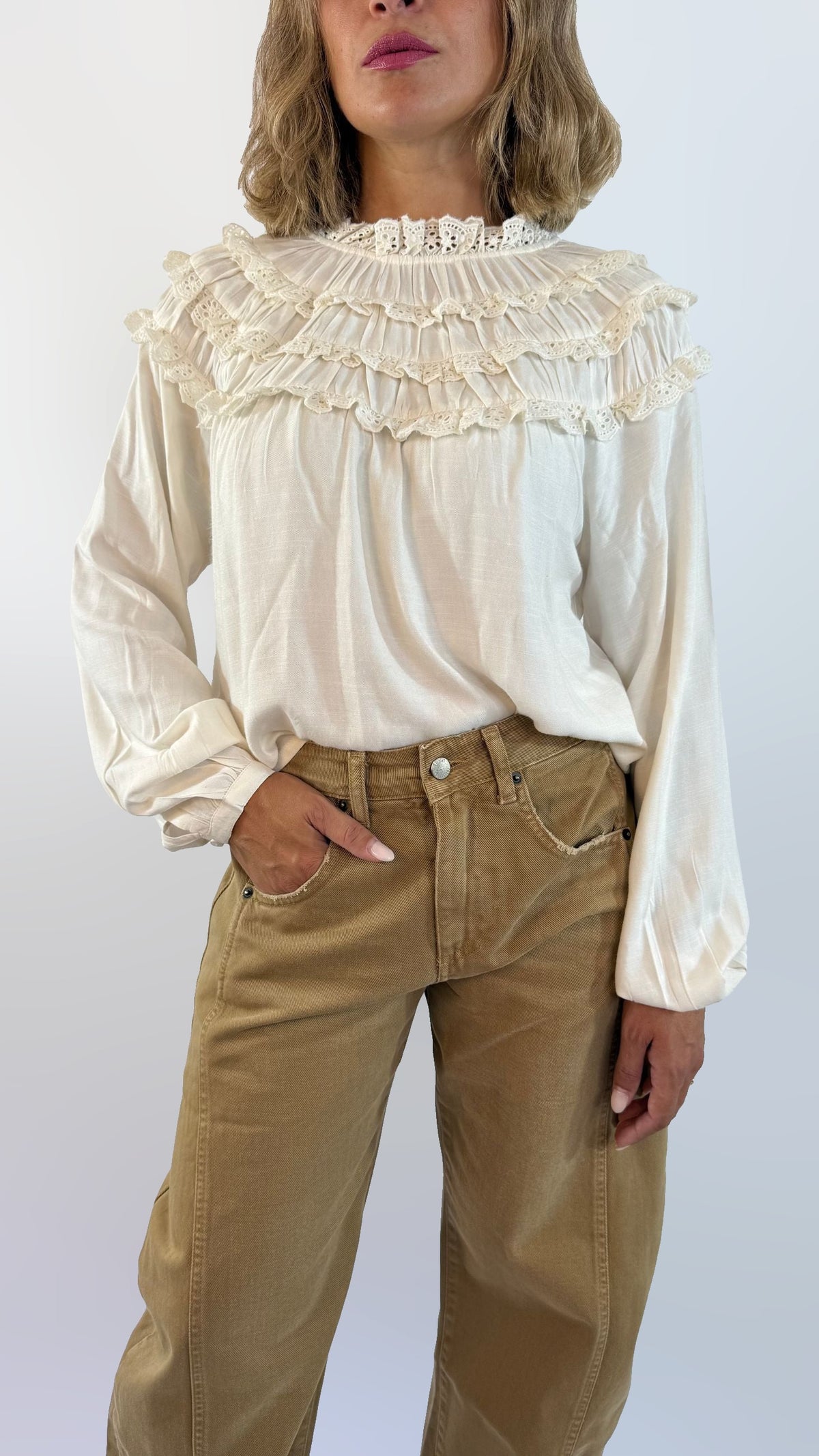 Blusa drappeggiata Molly Bracken