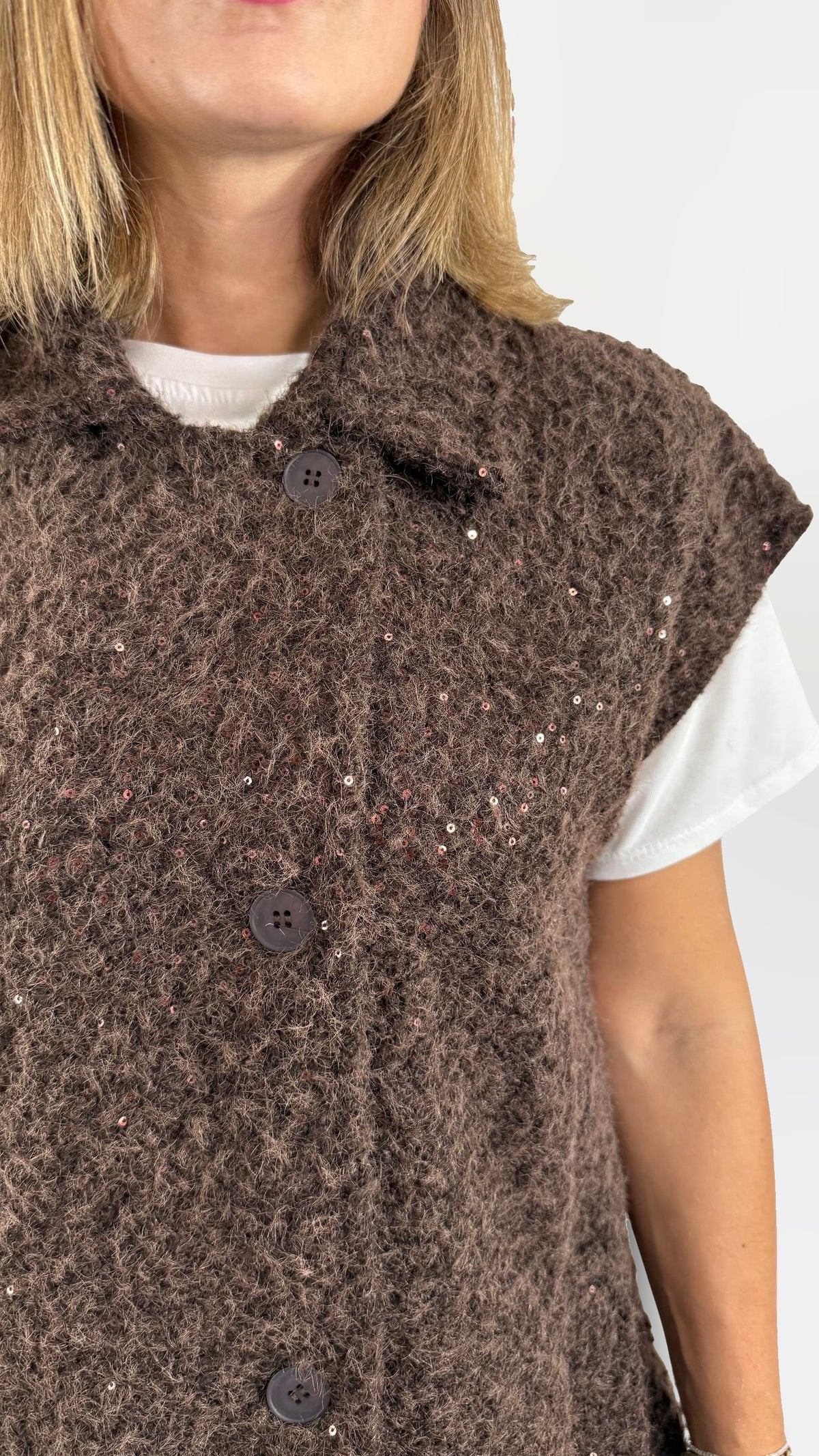 Gilet paillettes Peperosa
