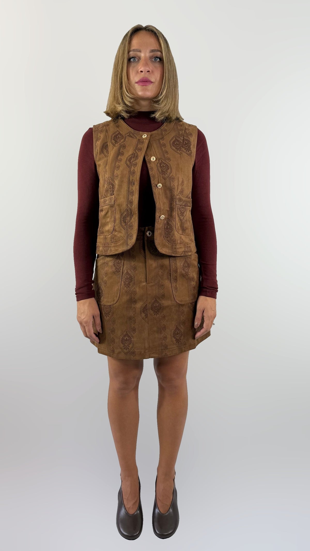 Gonna effetto scamosciato Molly Bracken