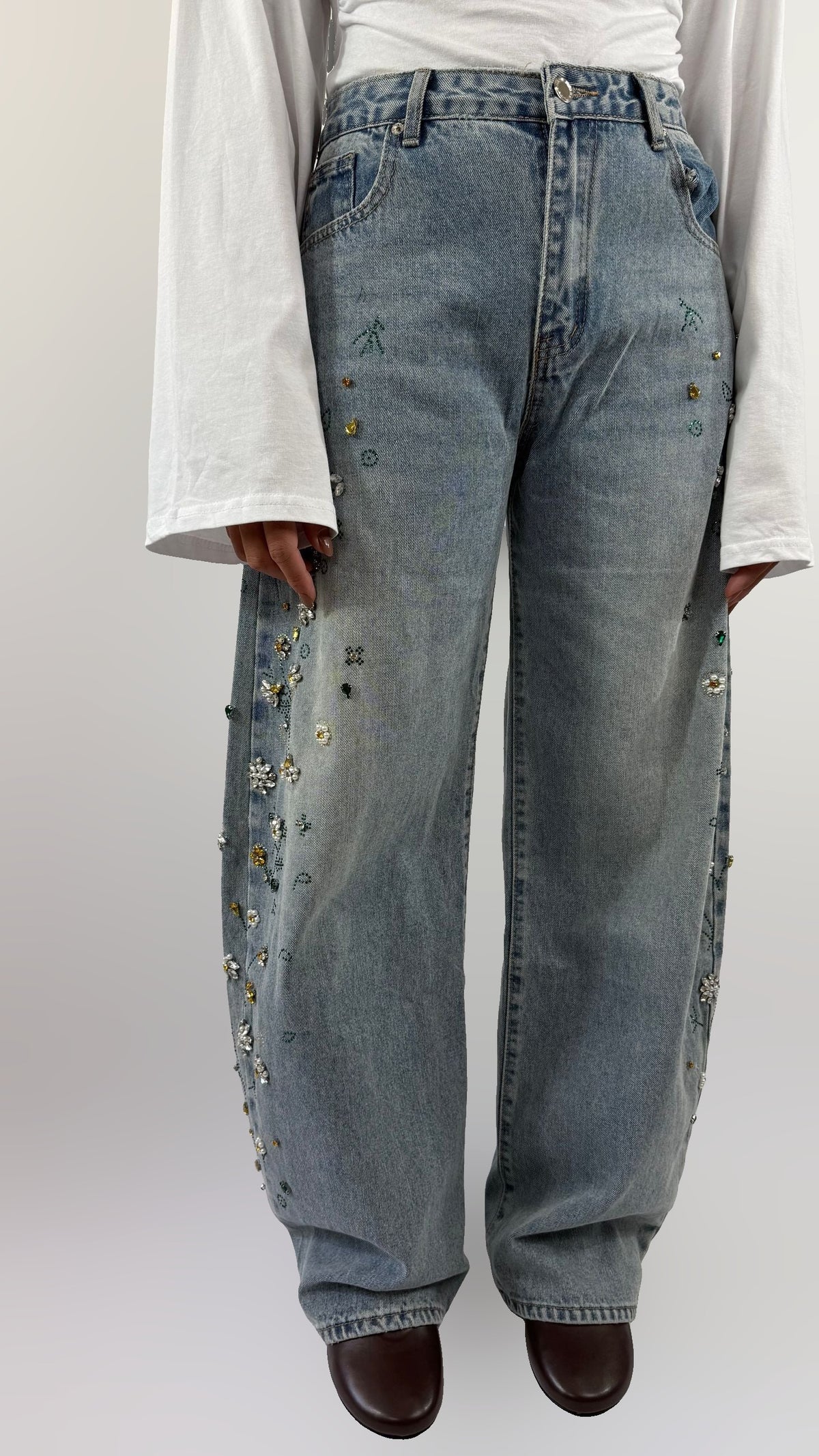 Jeans con pietre Safé Concept Store