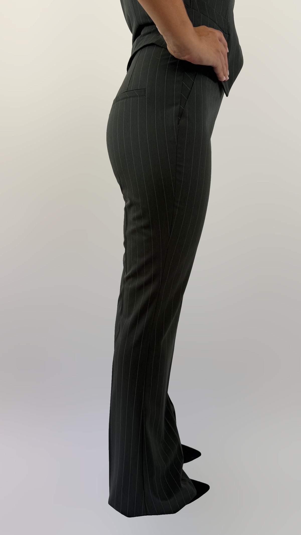 Pantalone gessato Silence Limited