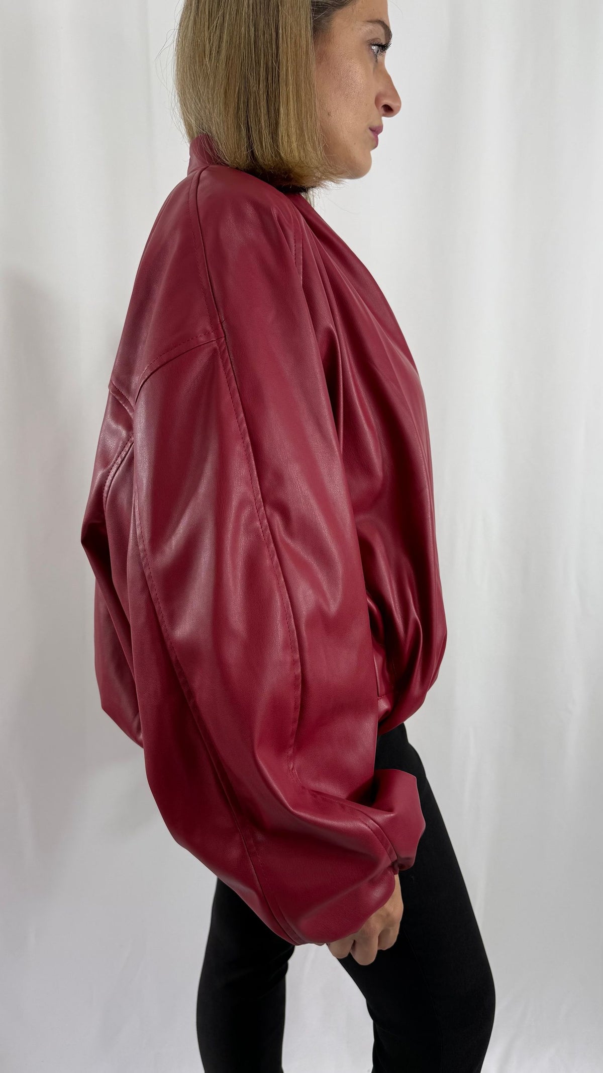 Giacca similpelle rossa Safe Concept Store