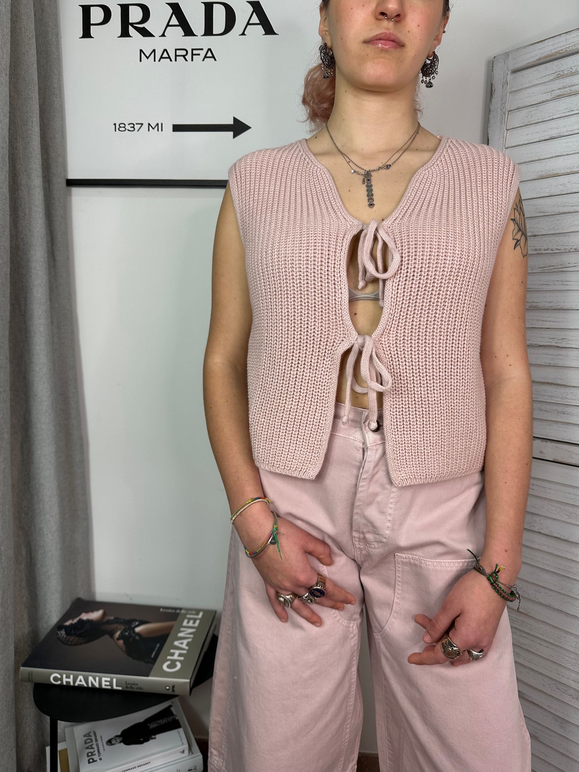 Gilet in filo Peperosa
