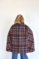 MOLLY BRACKEN Cappotto mantella a quadri