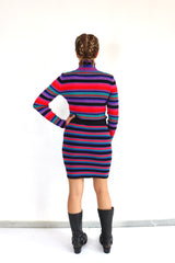 MOLLY BRACKEN Maglia a collo alto a righe colorate coordinato