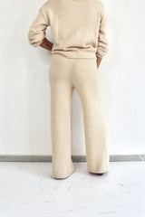 MOLLY BRACKEN Pantalone spugna a palazzo coordinato