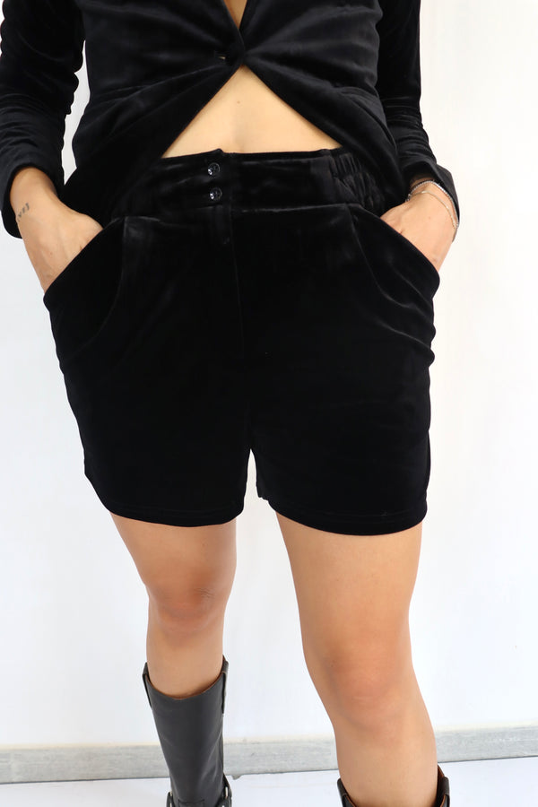 MOLLY BRACKEN Pantaloncino in velluto coordinato