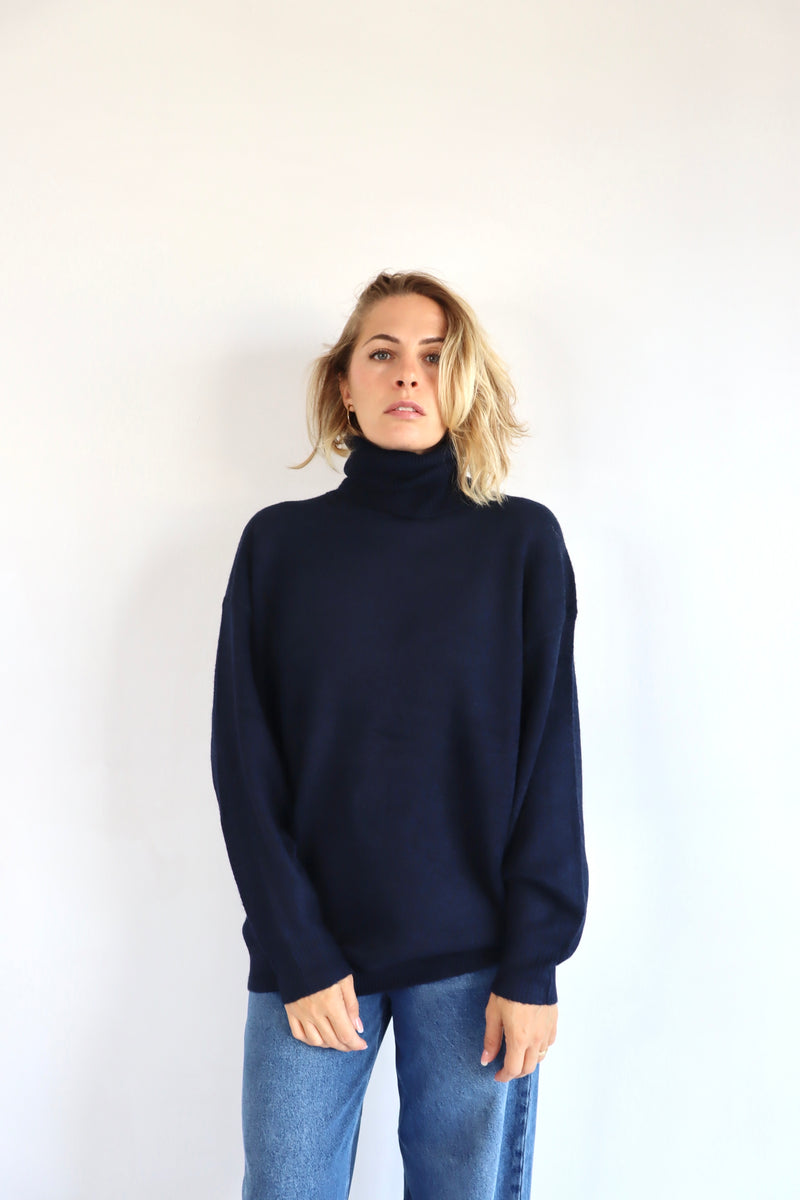 MOLLY BRACKEN Maxi maglia blu