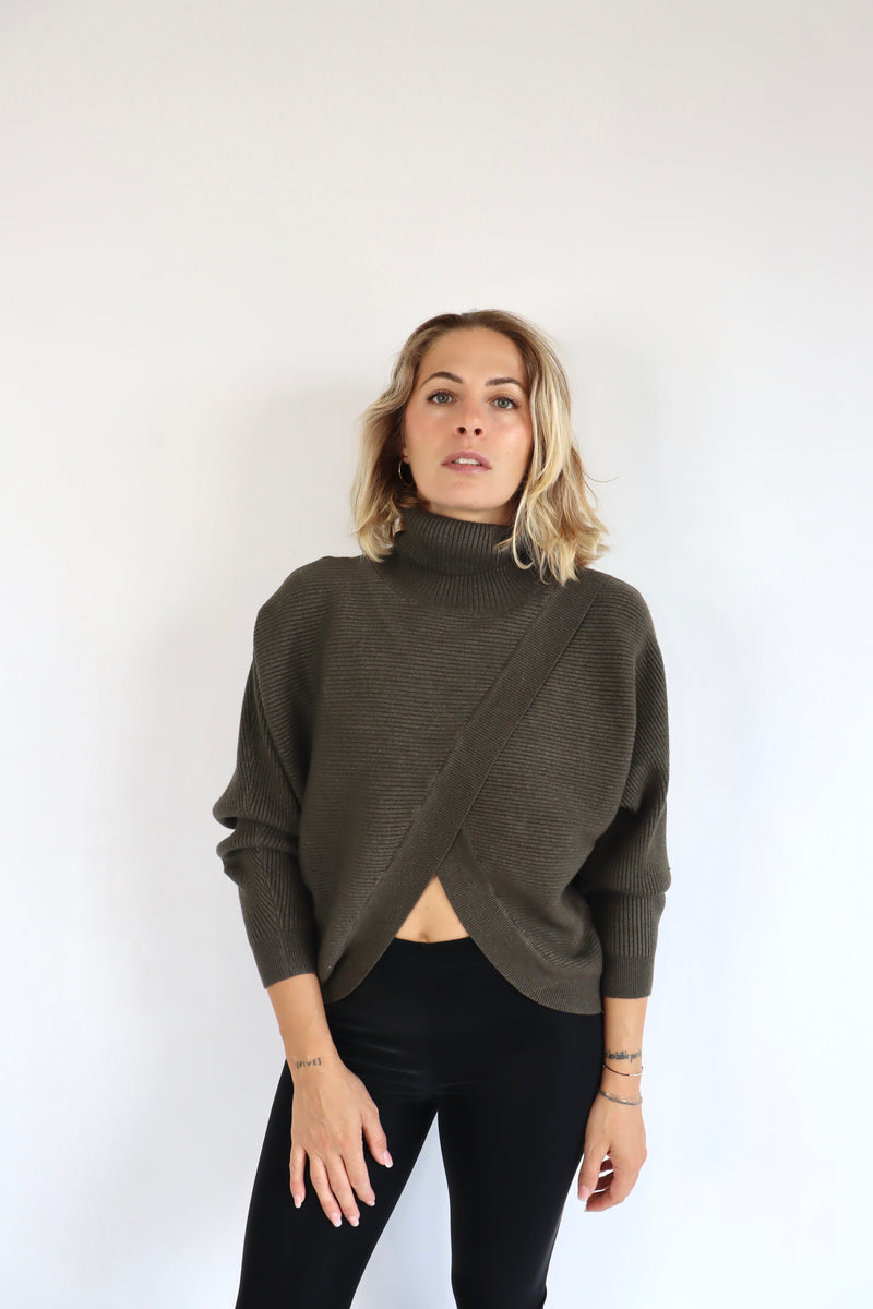 MOLLY BRACKEN Maglione con apertura diagonale