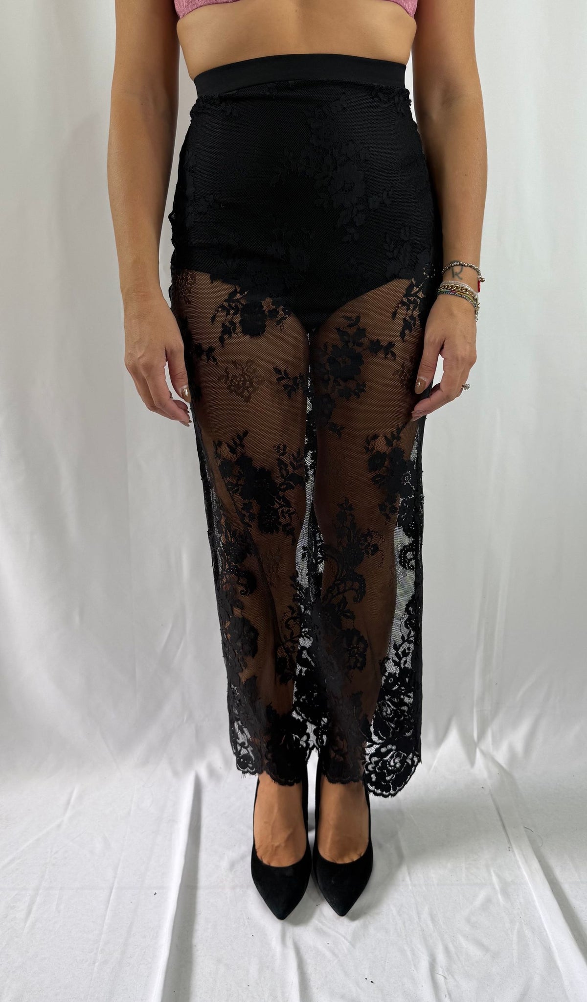 Gonna lunga in pizzo Silence limited