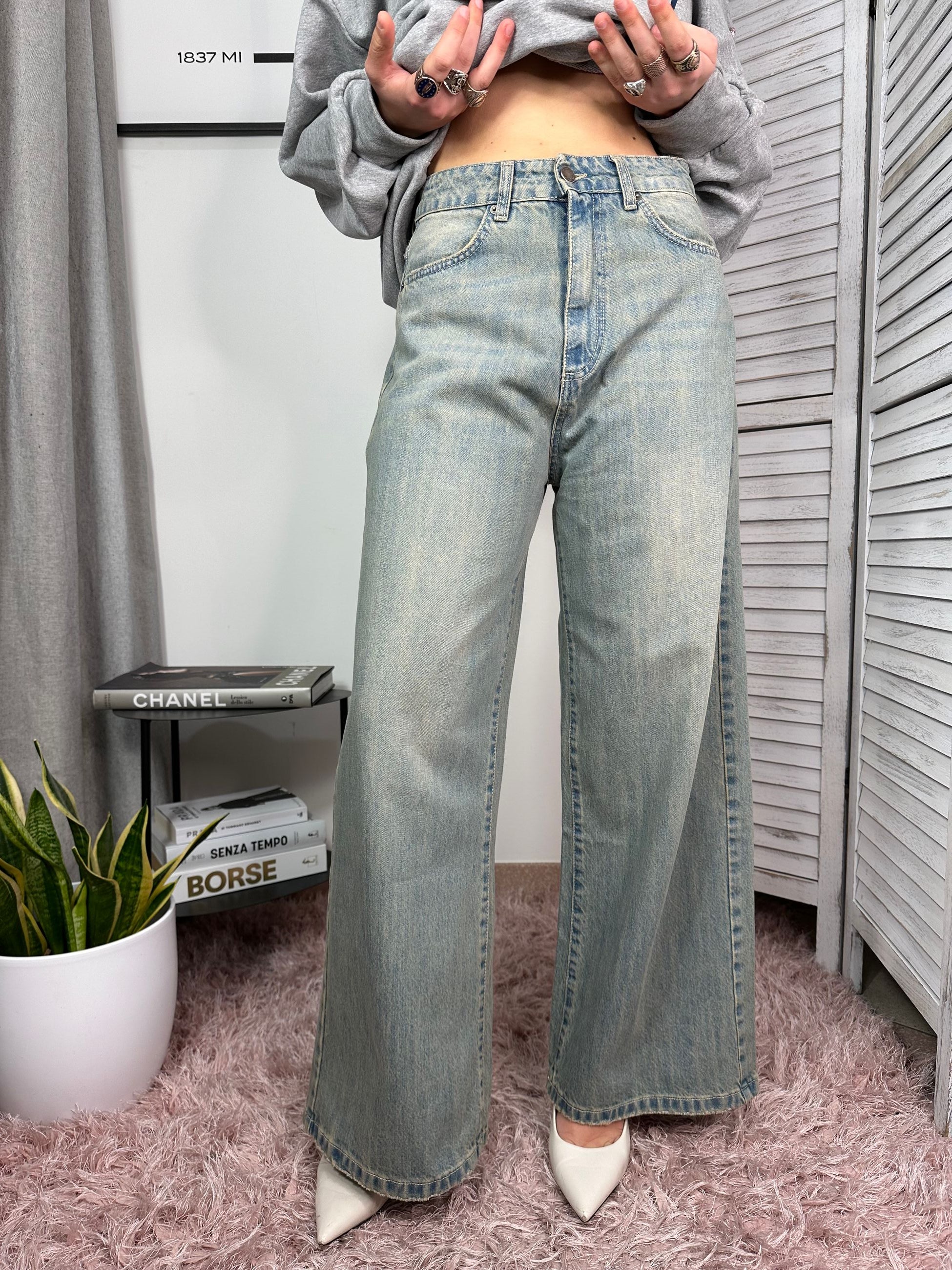 Jeans a palazzo Peperosa
