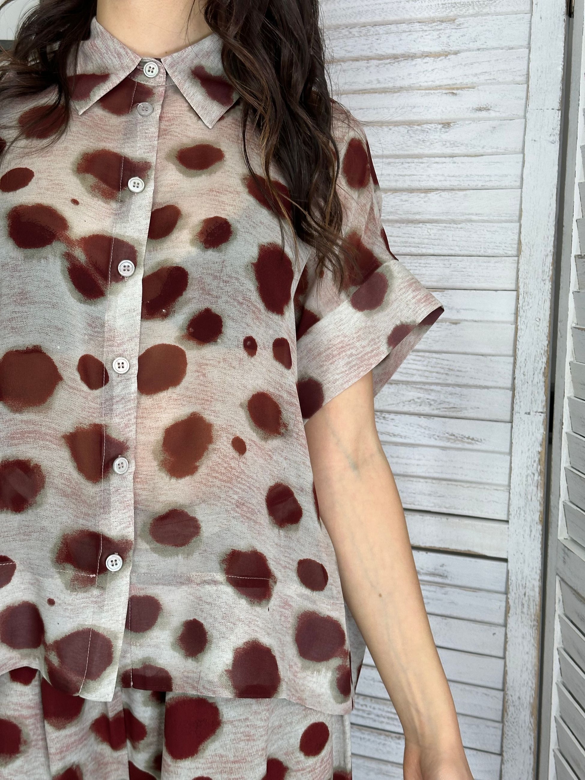 Camicia a fantasia Anonyme Designers