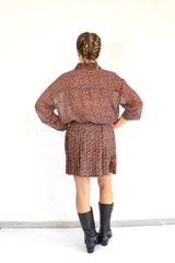 MOLLY BRACKEN Camicia fantasia tetris coordinato