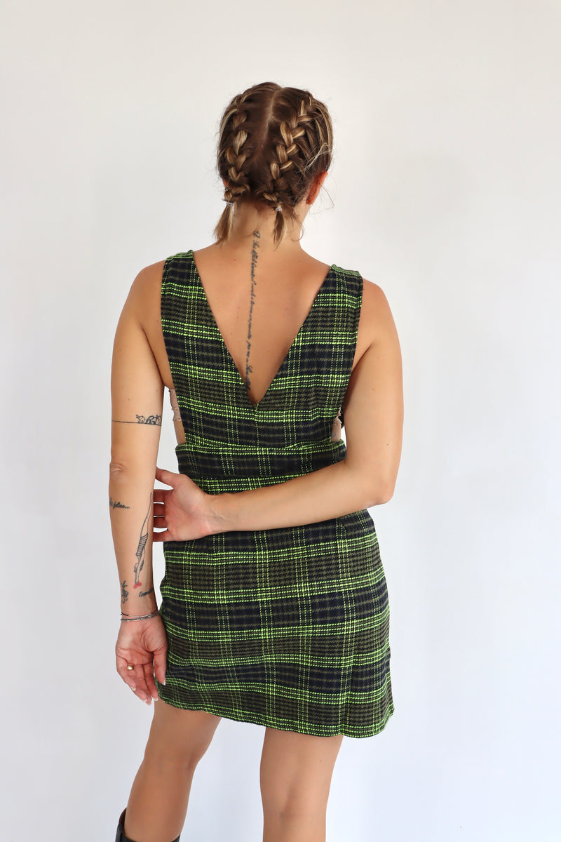 MOLLY BRACKEN Abito corto scozzese coordinato