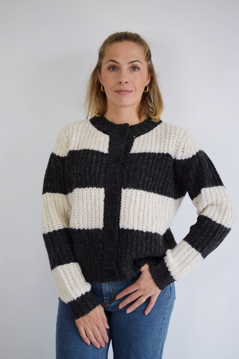 COMPANIA FANTASTICA Cardigan a righe