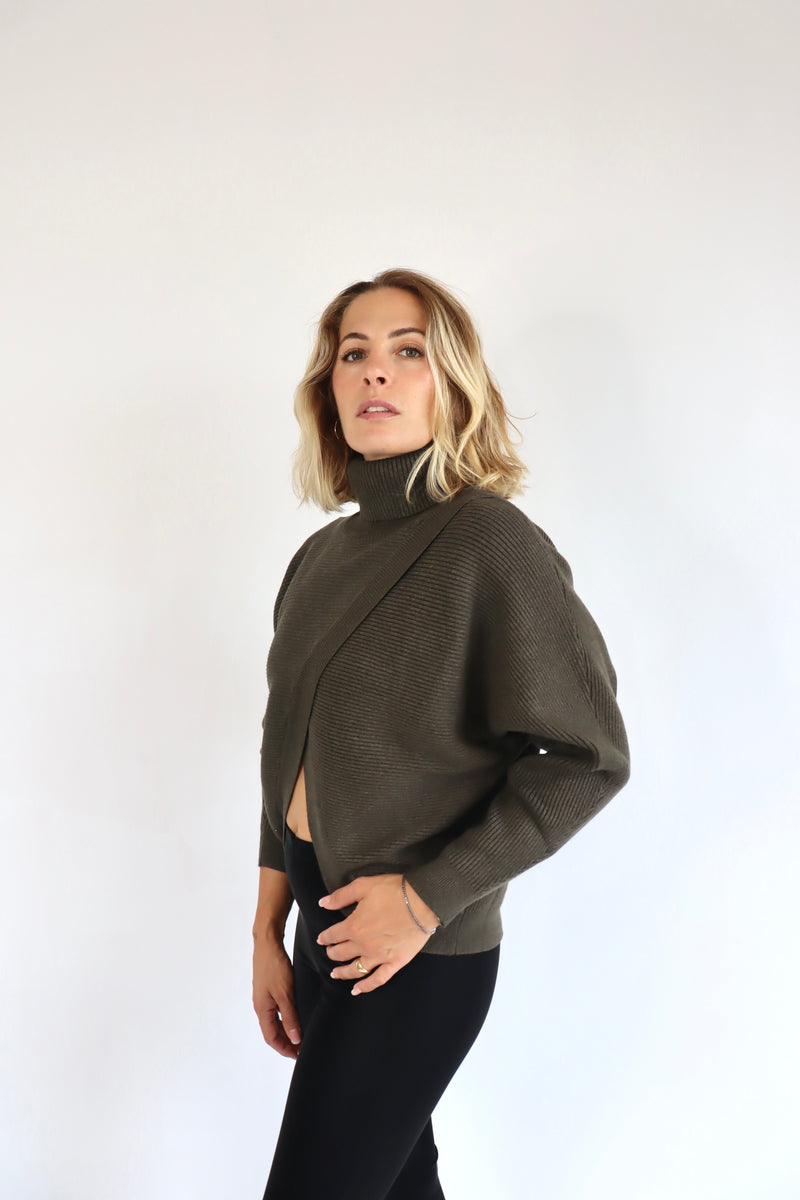 MOLLY BRACKEN Maglione con apertura diagonale