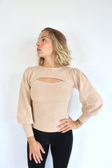 MOLLY BRACKEN Maglia con apertura davanti