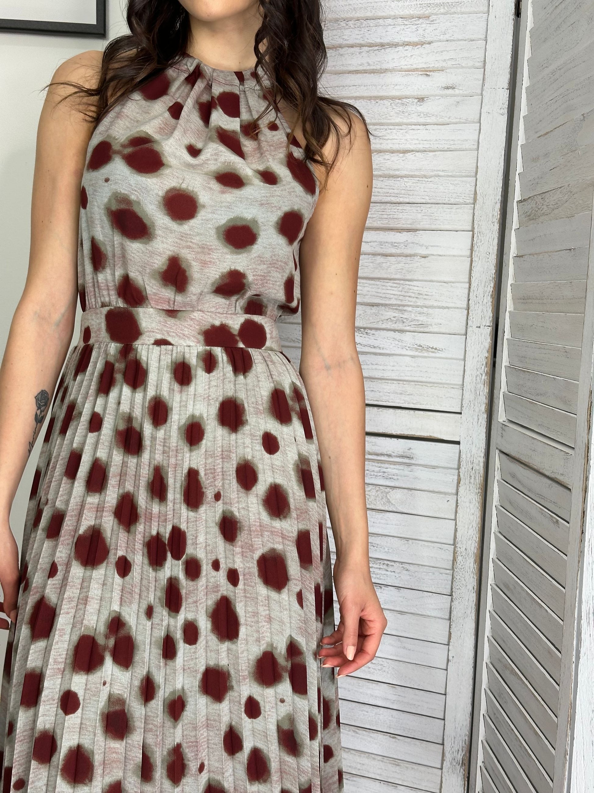 Abito midi a fantasia Anonyme Designers