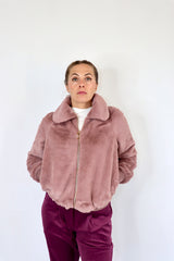 MOLLY BRACKEN Eco-pelliccia rosa