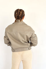 MOLLY BRACKEN Chiodo in similpelle beige