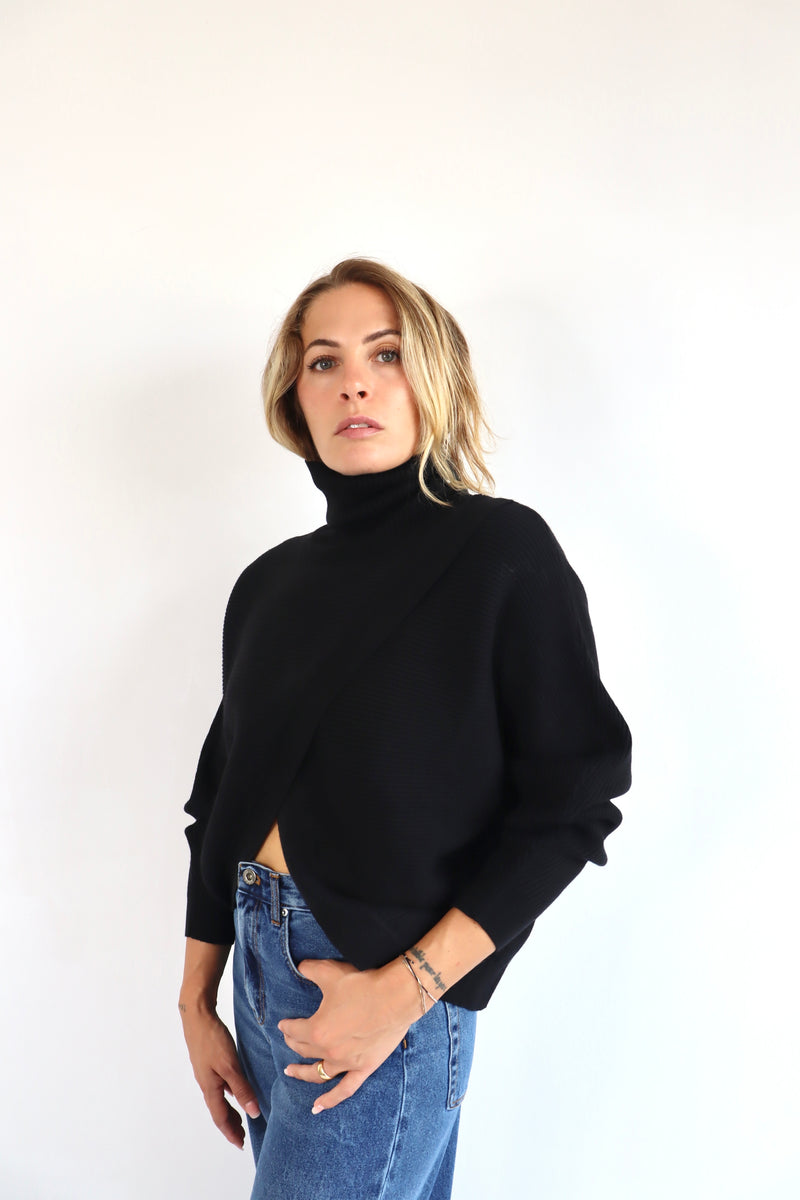 MOLLY BRACKEN Maglione con apertura diagonale