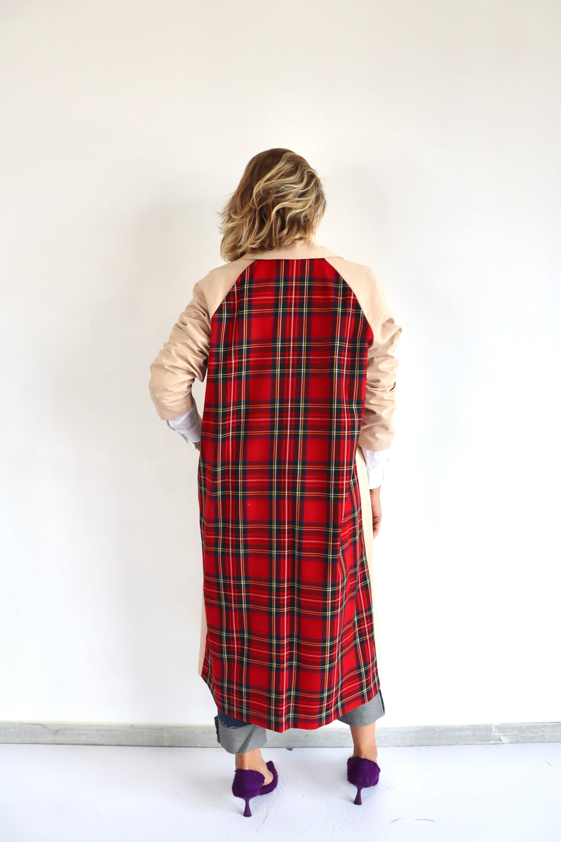 PEPEROSA Trench Tartan