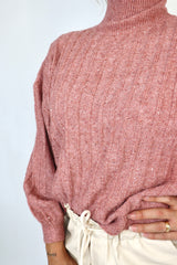 MOLLY BRACKEN Maglia a costine con collo alto