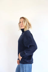MOLLY BRACKEN Maxi maglia blu