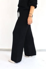 MOLLY BRACKEN Pantalone spugna a palazzo coordinato