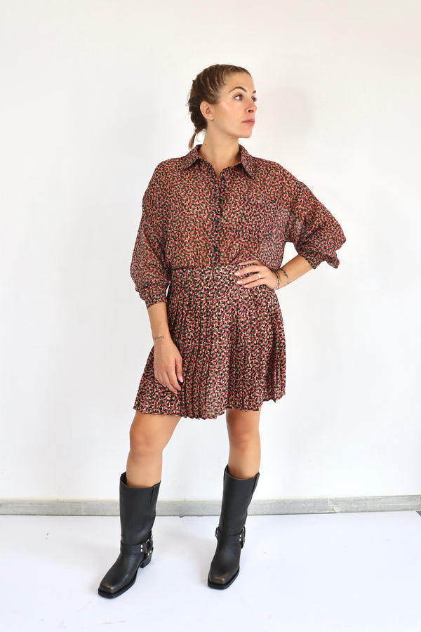 MOLLY BRACKEN Camicia fantasia tetris coordinato