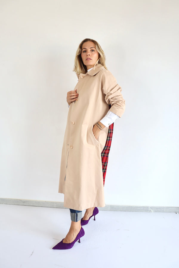 PEPEROSA Trench Tartan