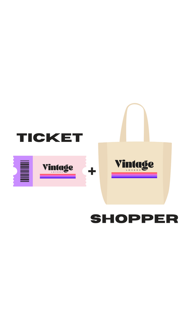 Biglietto Vintage Lovers + Sacca