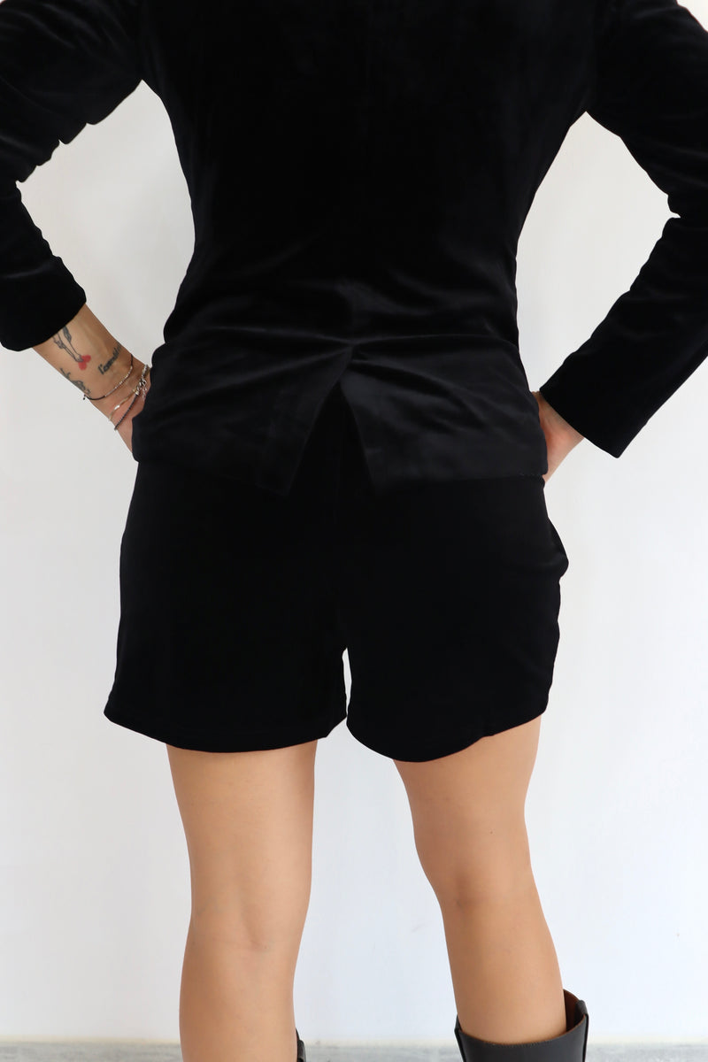 MOLLY BRACKEN Pantaloncino in velluto coordinato