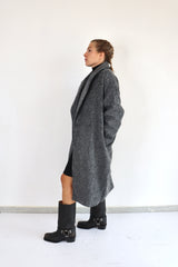 MOLLY BRACKEN Cappotto grigio doppiopetto