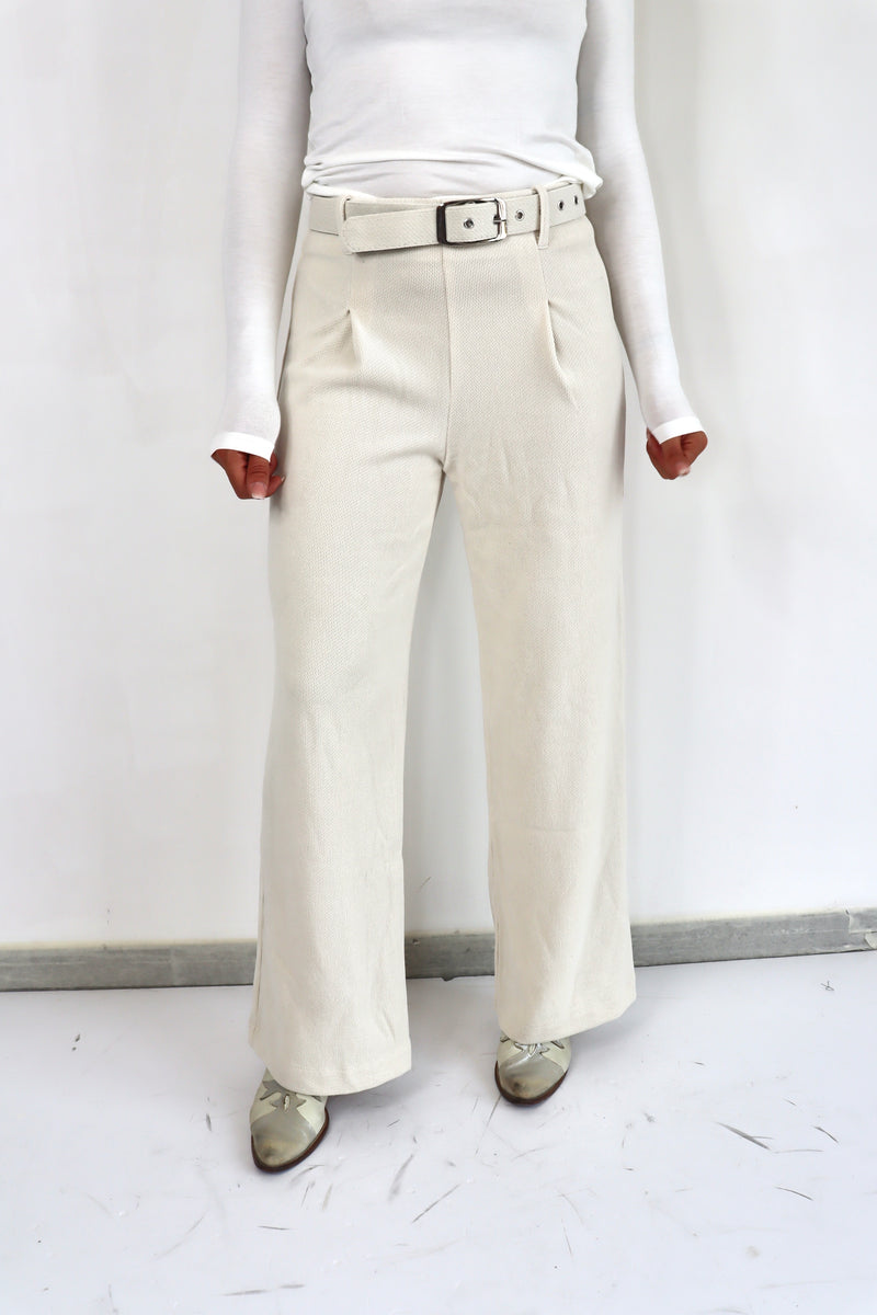 MOLLY BRACKEN Pantalone a costine vita alta