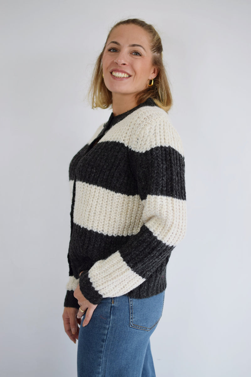 COMPANIA FANTASTICA Cardigan a righe