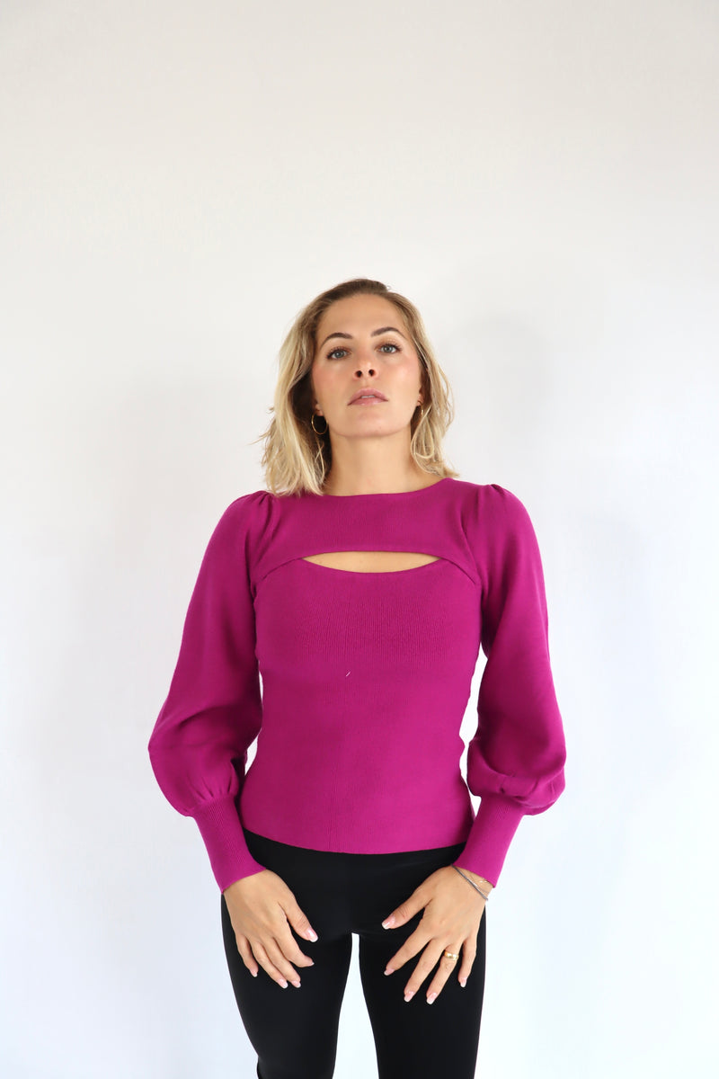 MOLLY BRACKEN Maglia con apertura davanti